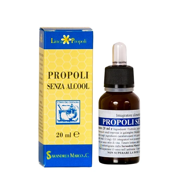 PROPOLI SENZA ALCOOL CON SCIROPPO DI FRUTTOSIO