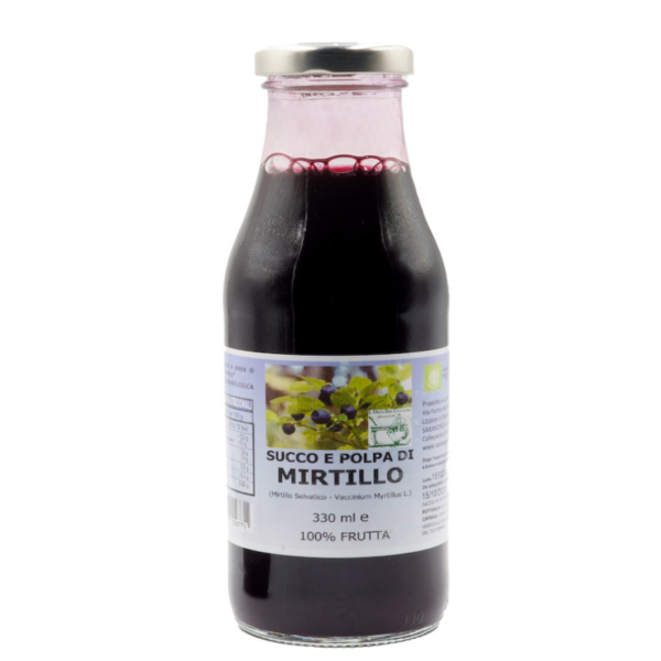 SUCCO PURO DI MIRTILLO BIO